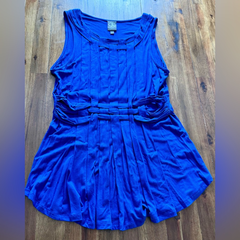 Anthropologie Blue Tank Size L